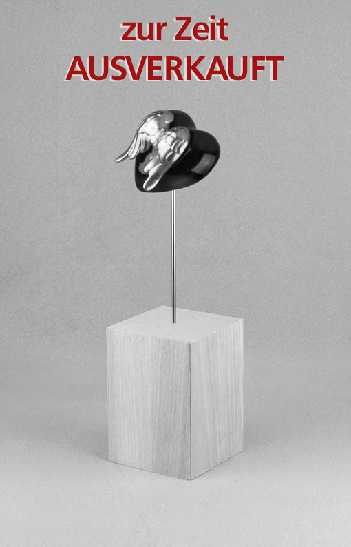 dieSIGNurne Flying Heart schwarz/gold